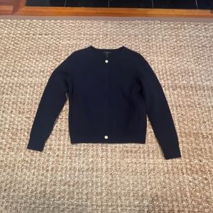 JCrew merino wool sweater jacket - navy